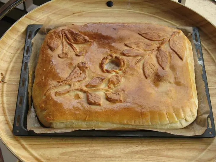 Пирог с мясом индейки и тыквой: шаг 1
