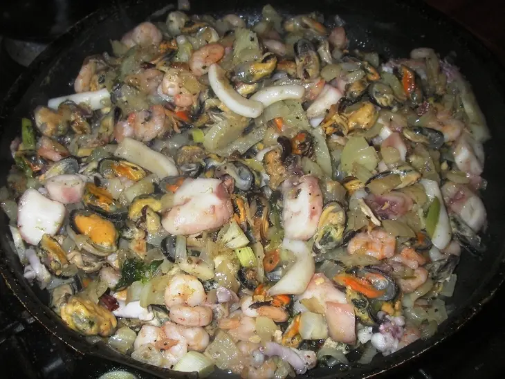 Паста с фенхелем и морепродуктами: шаг 4