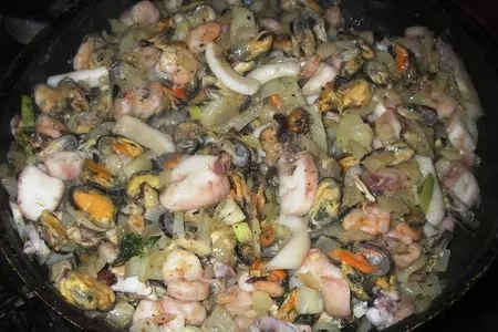 Паста с фенхелем и морепродуктами: шаг 4