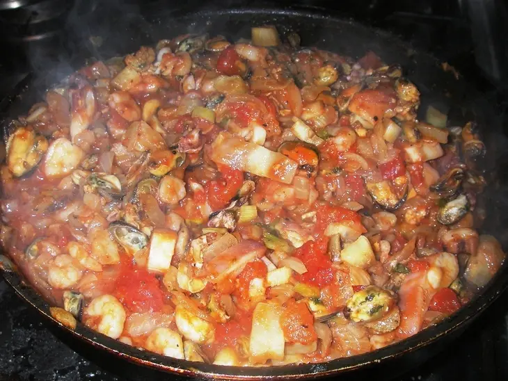 Паста с фенхелем и морепродуктами: шаг 6