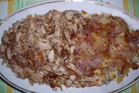 Салат «отличный» с сыром и  ананасами: шаг 3