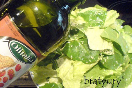 Салат и шпинат с кунжутом и арахисовым маслом: шаг 6
