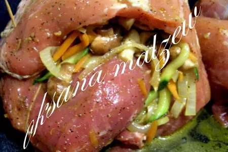 "ароматный мясной рулет": шаг 5