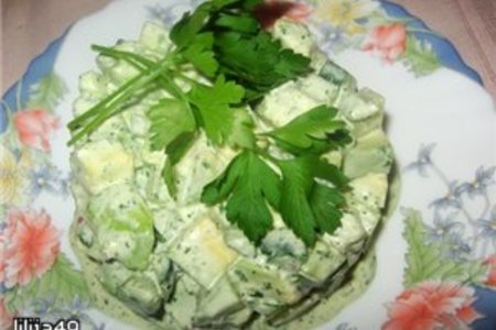 Салат из огурцов и авокадо: шаг 5