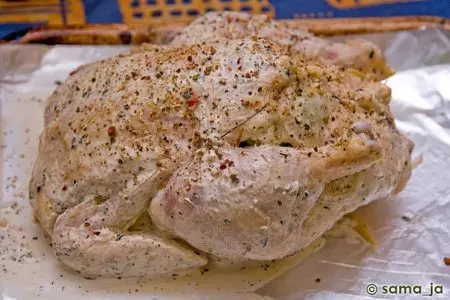 Курица фаршированная овощами: шаг 3