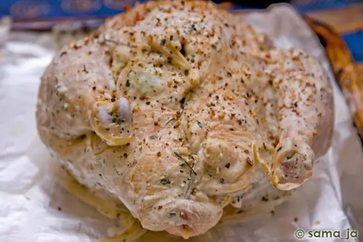 Курица фаршированная овощами: шаг 4