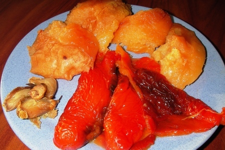 Тилапия запеченная с кабачками и соусом из айвы: шаг 2