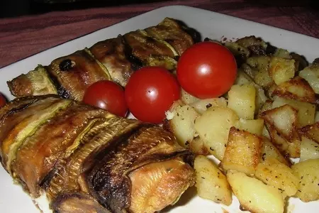 Тилапия запеченная с кабачками и соусом из айвы: шаг 8