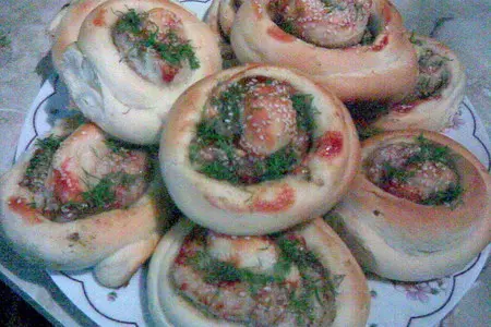 Рыбные спиральки (постные): шаг 7