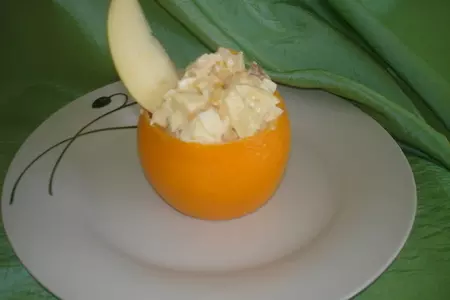 Салат с апельсинами: шаг 2