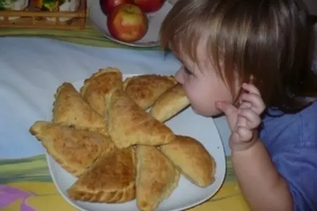 Яблочно-творожные треугольнички: шаг 6