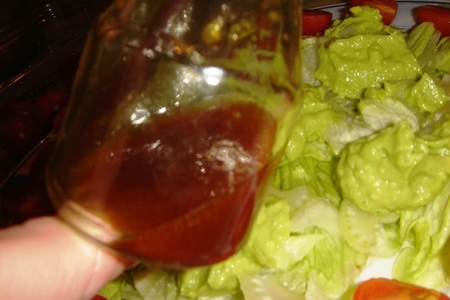Салат с куриными грудками и дипом из авокадо: шаг 6