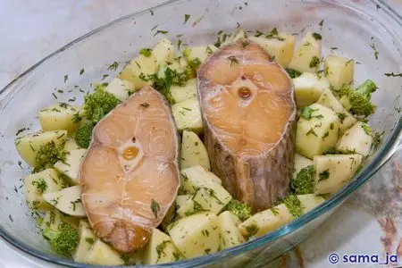 Жаркое с масляной рыбкой: шаг 5