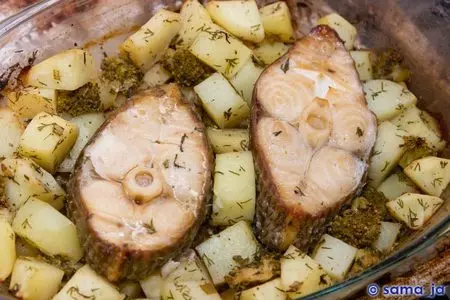 Жаркое с масляной рыбкой: шаг 6