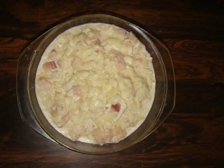 Оладушки рыбные из пангасиуса.: шаг 2