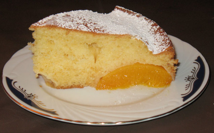 Пирог с ванильными персиками: шаг 2
