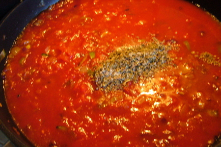 Conchiglioni(ракушки) фаршированые мясом, шпинатом и сыром: шаг 2