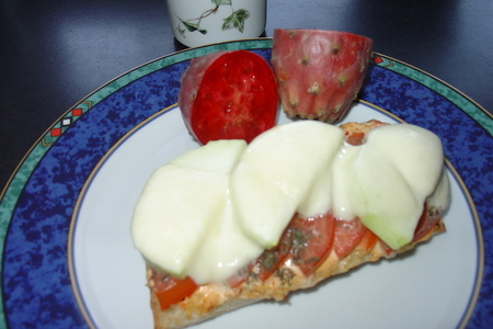 Завтрак:  багетт, запеченный с помидорами и кольраби: шаг 4