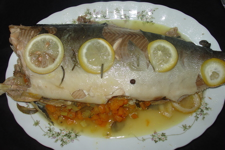 Рыба, запеченная с овoщами и лимоном.: шаг 6