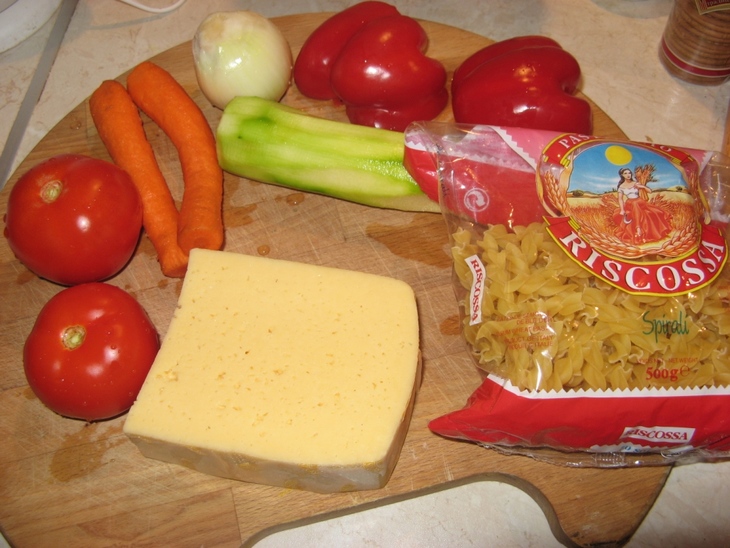 Овощи запеченные с макарошками: шаг 1