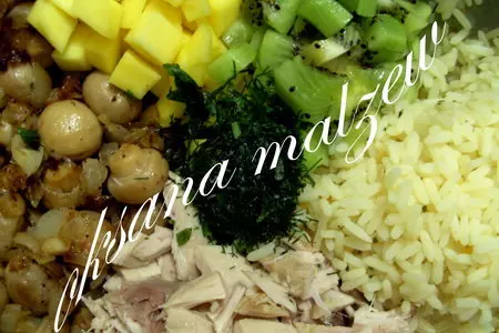 Салат с манго: шаг 2