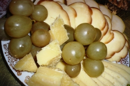 Сырная тарелка в стиле модерн: шаг 1