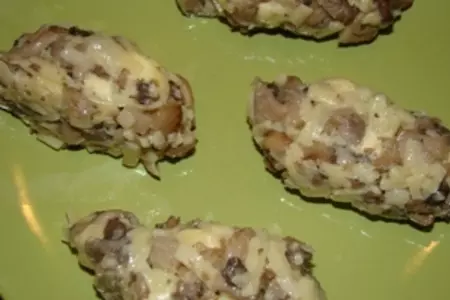 Кокон куриный с грибами: шаг 1