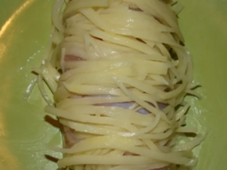 Кокон куриный с грибами: шаг 5