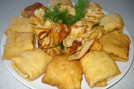 Блины с селёдкой: шаг 7
