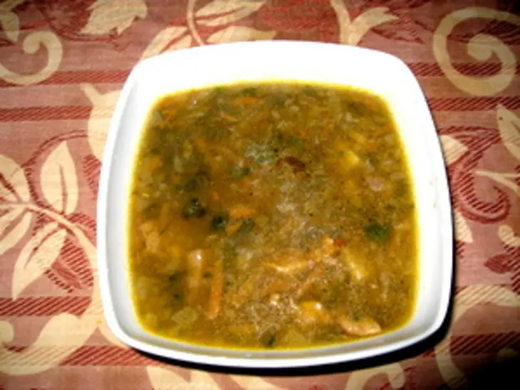 Cуп чечевичный с грибами.: шаг 7