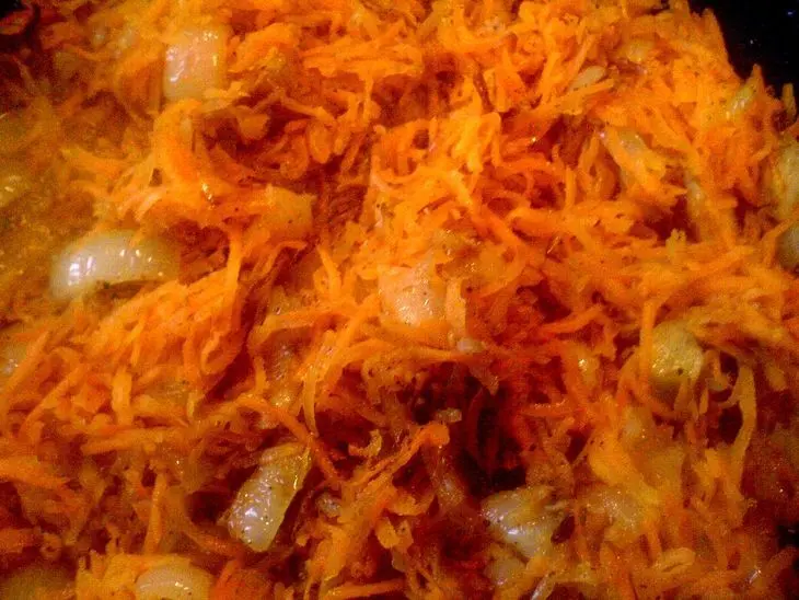 Карп  запеченный с овощами и грибами: шаг 3