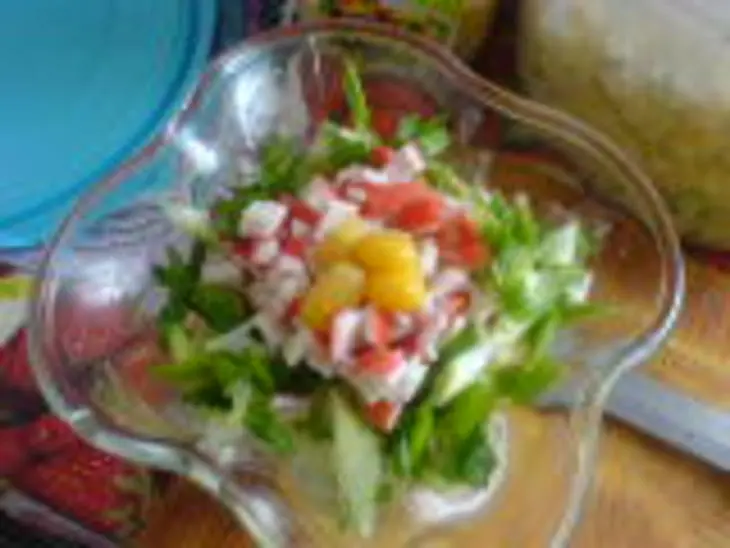 Салат из морепродуктов: шаг 7
