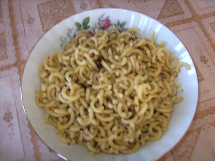Салат макароны с руколой: шаг 2