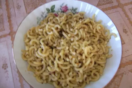 Салат макароны с руколой: шаг 2