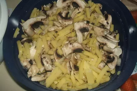 Пирог с грибами и картошкой: шаг 2