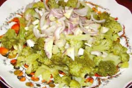 Салат с брокколи и фетой: шаг 4