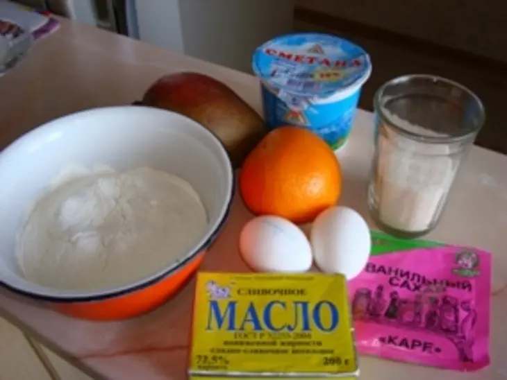 Пирог с манго: шаг 1