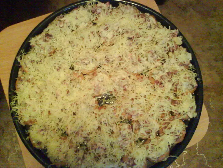 Пицца из сушек: шаг 2