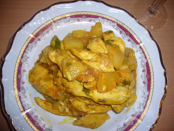 Фрикассе из курочки: шаг 7