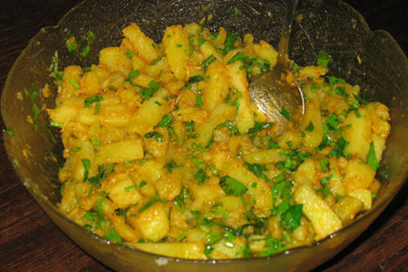 Салат картофельный пикантный: шаг 1