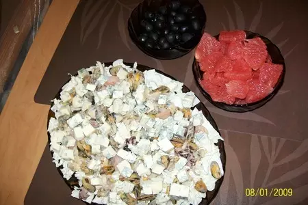 Легкий салат "морской коктейль": шаг 4