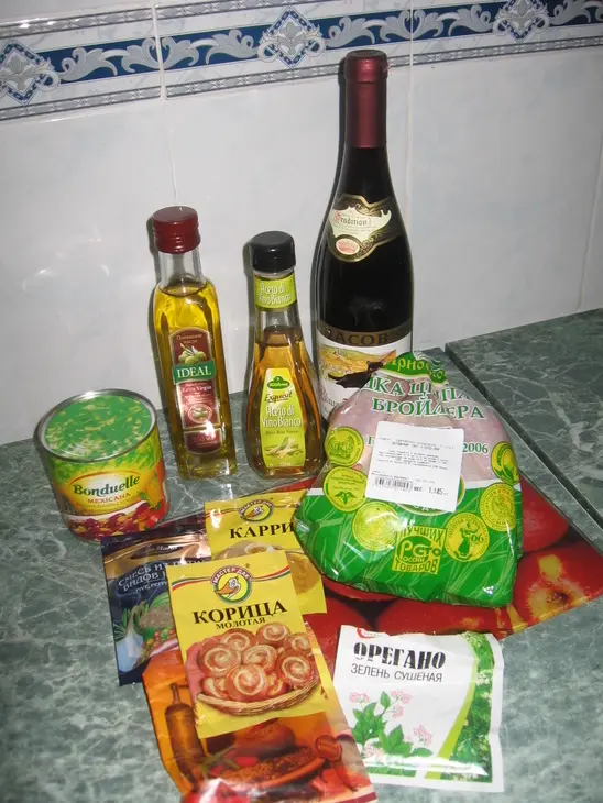 Курица, тушеная в вине и уксусе: шаг 1
