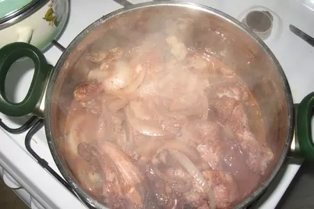 Курица, тушеная в вине и уксусе: шаг 5