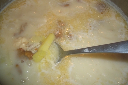 Сырный суп с грибами: шаг 2