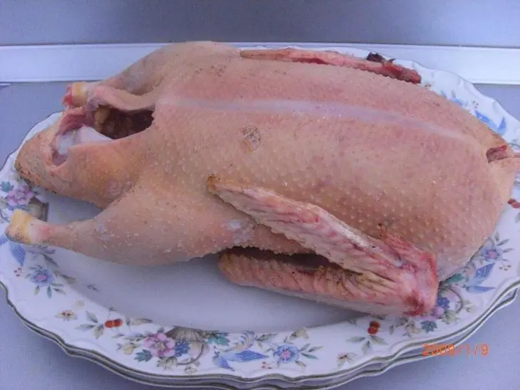 Индоутка рождественская с рисом и грибами (праздник продолжается): шаг 1