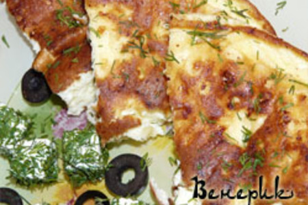 Омлет с брынзой и сыром по-турецки. быстрый и вкусный завтрак.: шаг 7