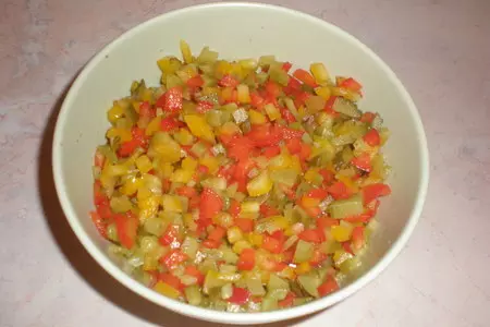 Сальтисон с колбасой и овощами: шаг 1