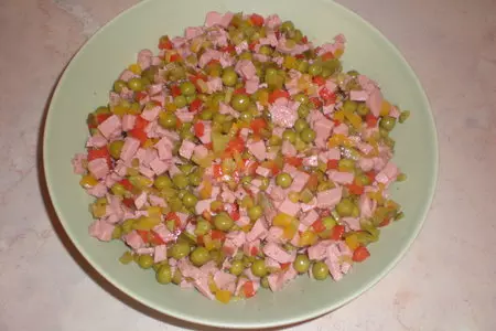 Сальтисон с колбасой и овощами: шаг 2