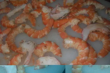 Жареный рис с креветками, овощами и омлетом: шаг 5