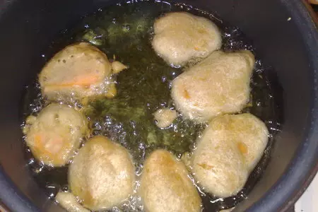 Тыквенные кусочки в кляре с миндальной глазурью: шаг 5